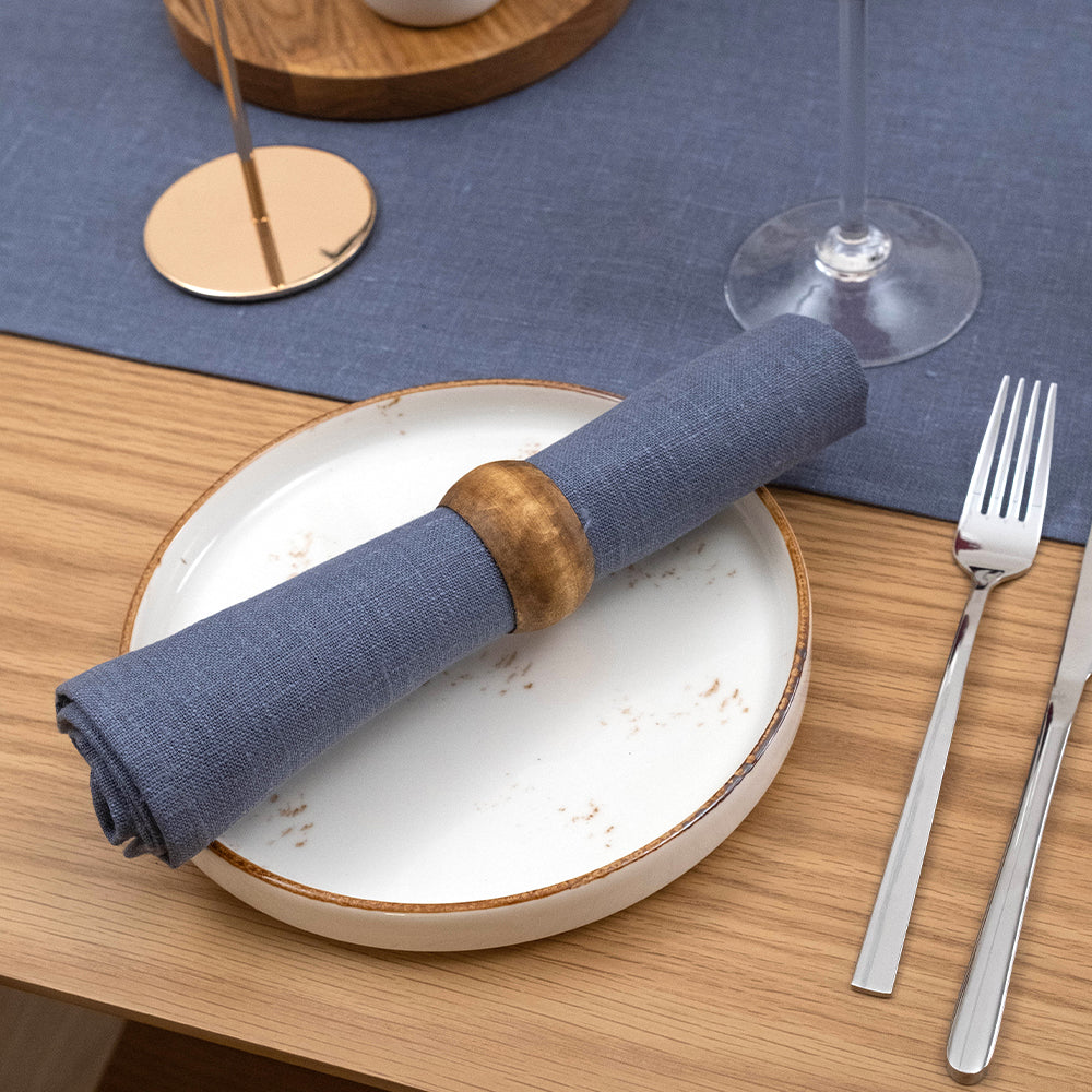 Blue-Gray Linen Napkin