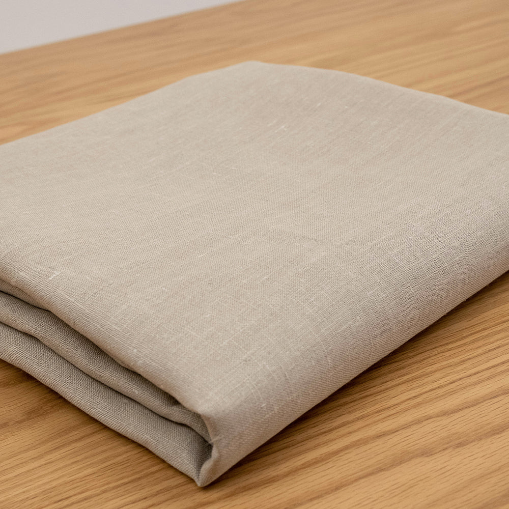 Beige Linen Tablecloth