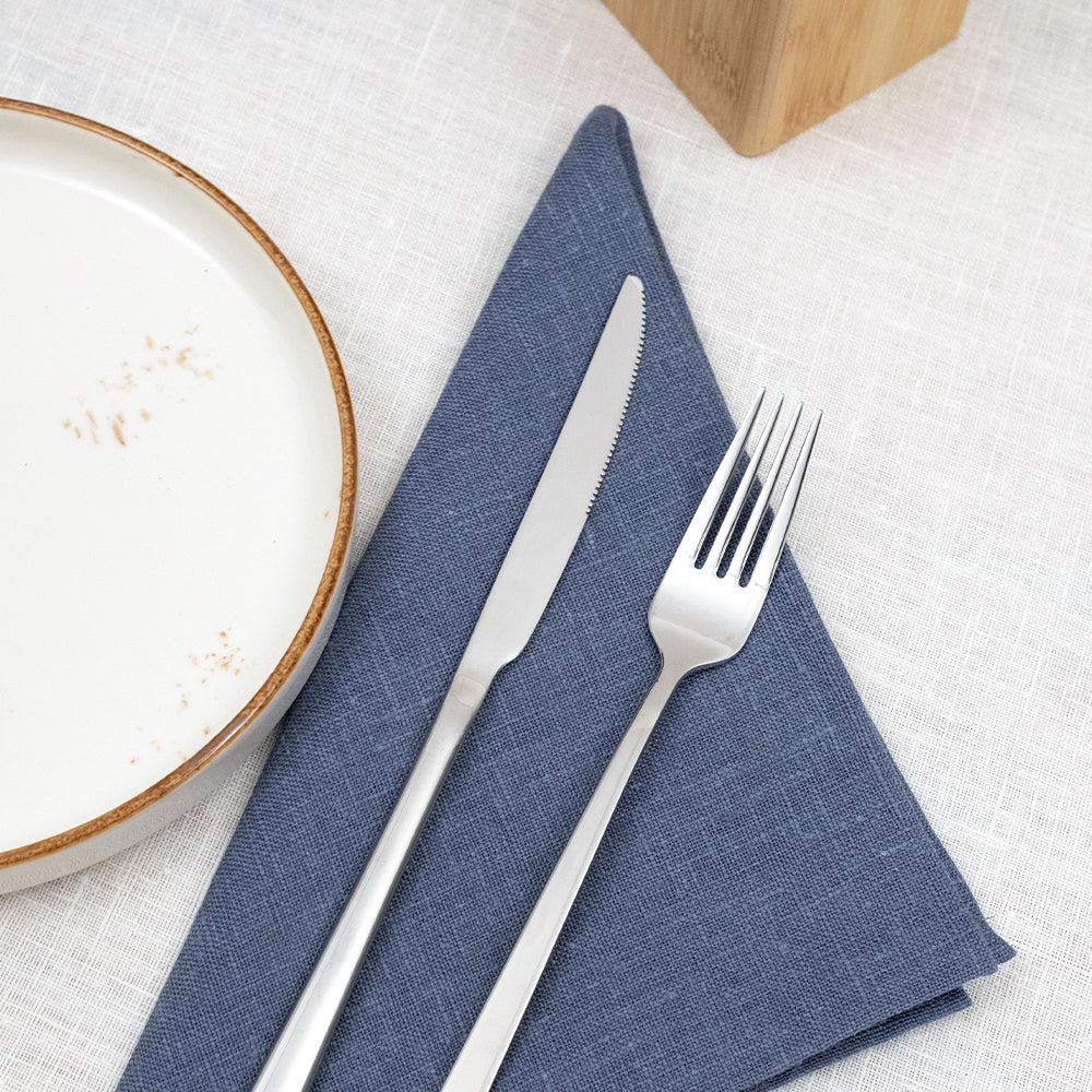 Blue-Gray Linen Napkin