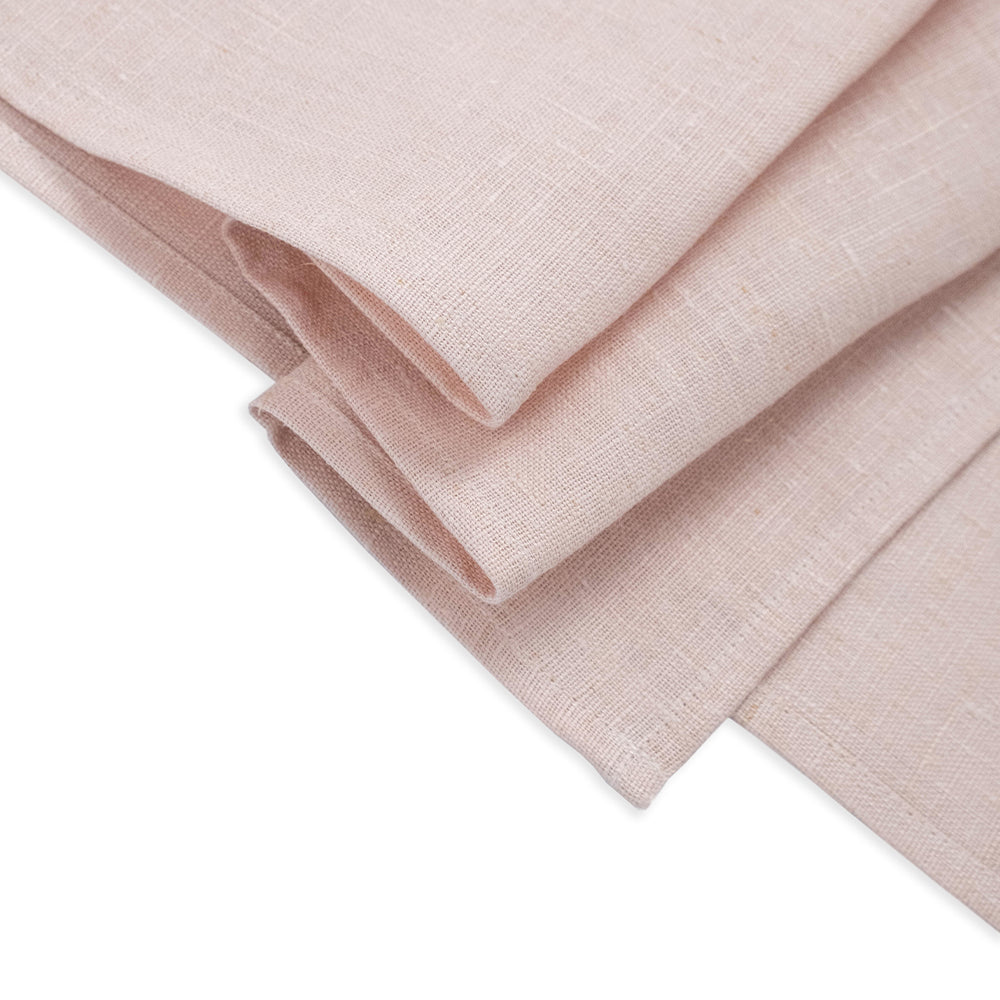 Pink Linen Tablecloth