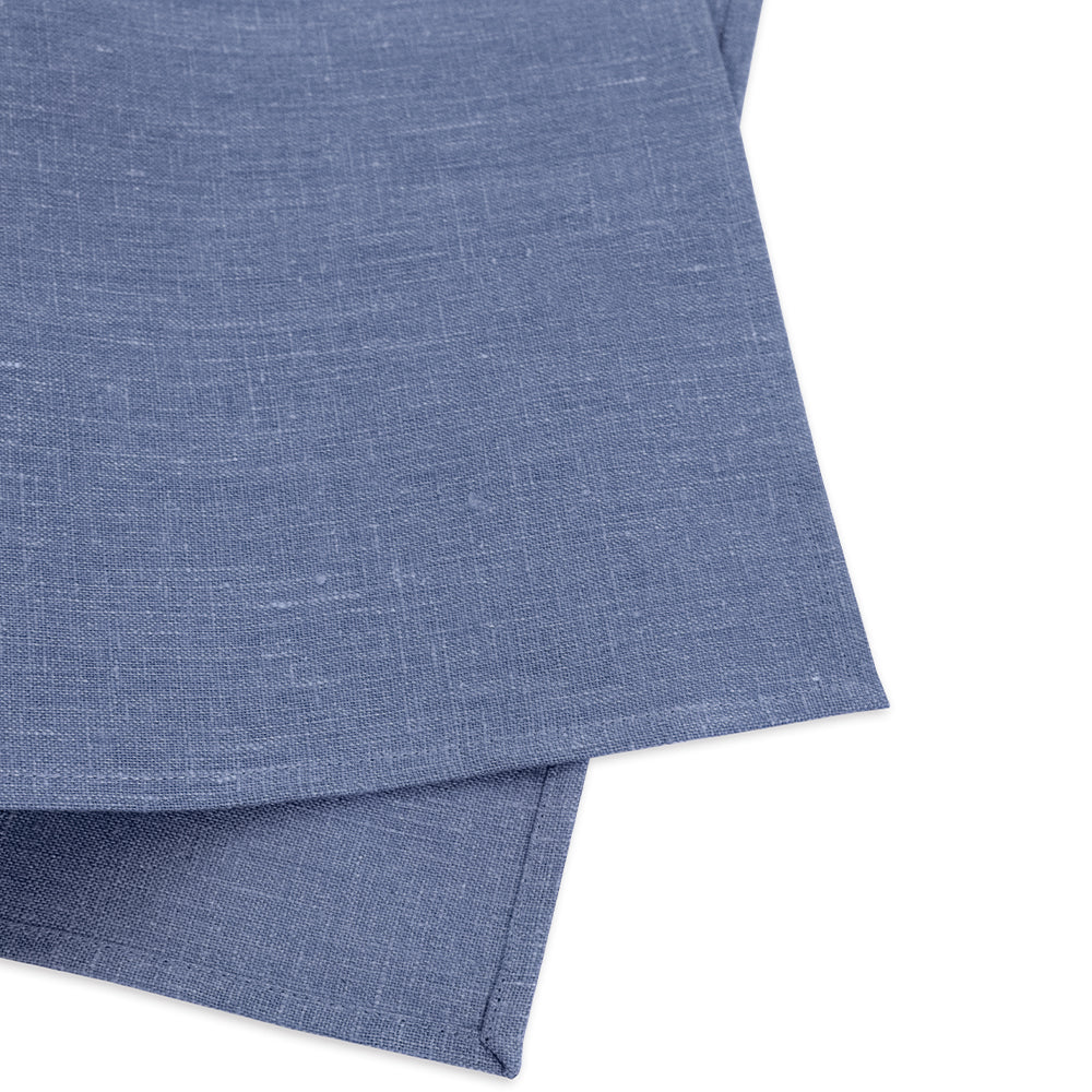 Blue-Gray Linen Tablecloth