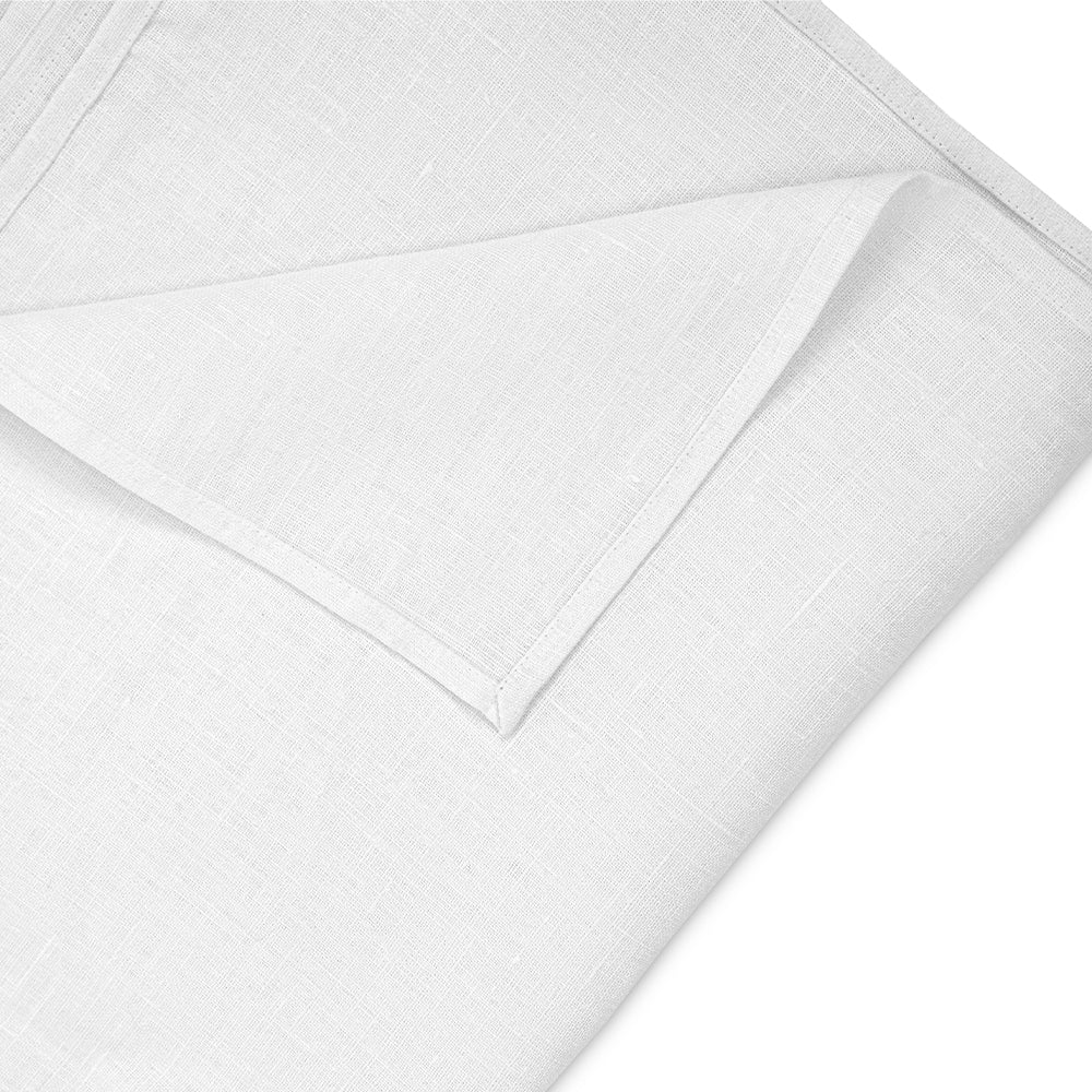 White Linen Tablecloth