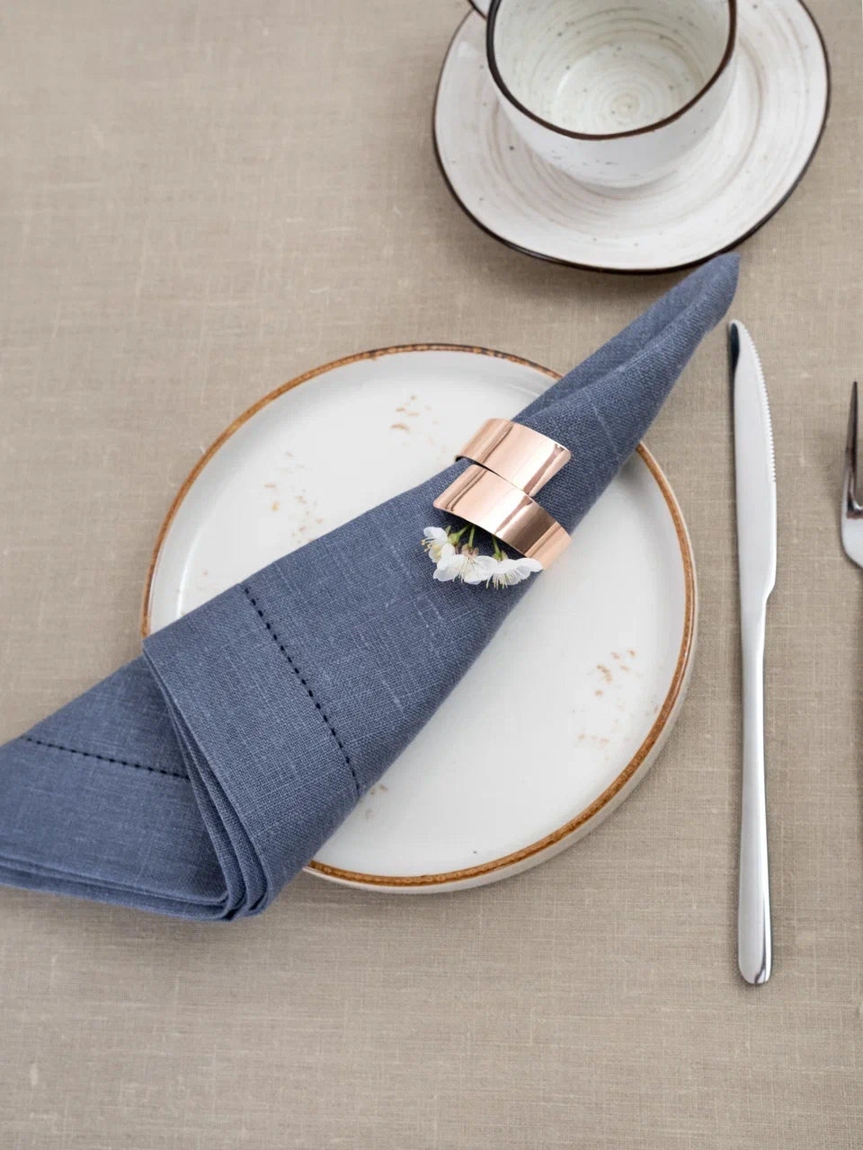 Blue-Gray Linen Napkin